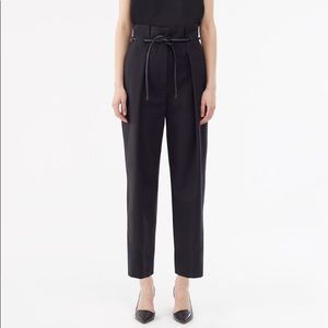 3.1 Phillip Lim Black Origami Pleated Trousers